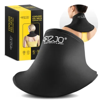 ColdPack PRO Hot and Cold Gel Neck and Shoulder Wrap, Black
