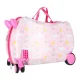 Kids Ride-On Suitcase Carry-On Cabin Luggage Unicorn, Pink