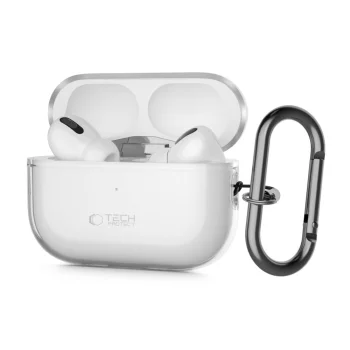 Tech-Protect FlexAir dėklas Apple AirPods Pro 1 / 2 ausinėms, skaidrus
