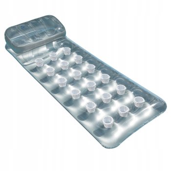 Intex 58894 Inflatable Air Mattress with Headrest, Silver