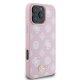 Guess Peony Script MagSafe dėklas iPhone 16 Pro Max telefonui, rožinis