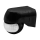 Maclean MCE623 B PIR judesio jutiklis 12-24V DC, 180°, 12m, IP44, juodas