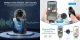 Belaidis dvigubas prisegamas mikrofonas iPhone ir iPad su Lightning imtuvu, juodas
