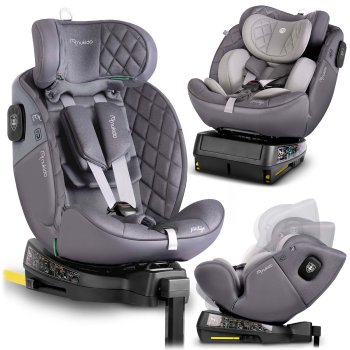 Nukido Prestige Line automobilinė kėdutė, 0-36 kg, Isofix, pilka