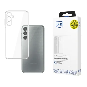 3mk Clear Case dėklas Samsung Galaxy M15 5G telefonui, skaidrus