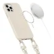 Dėklas Tech-Protect MagNecklace skirtas iPhone 12 / 12 Pro, su MagSafe, smėlinis