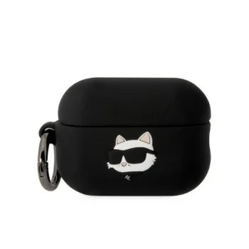 Karl Lagerfeld dėklas AirPods Pro 2 ausinėms, juodas