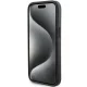 Guess Grip Stand 4G Triangle Strass dėklas iPhone 15 telefonui, juodas
