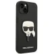 Karl Lagerfeld Saffiano Karl\'s Head Patch dėklas iPhone 14 / 15 Plus, Juodas