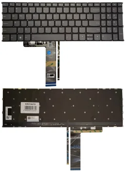 Lenovo IdeaPad Slim 3 15IAH8 klaviatūra su apšvietimu, US, pilka/juoda