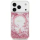 Guess Resin Bottom Glitter MagSafe dėklas iPhone 18 Pro Max / 17 Pro Max, rožinis