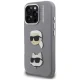 Karl Lagerfeld dėklas iPhone 16 Pro Max telefonui, pilkas