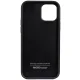 Audi atverčiamasis ekologiškos odos dėklas iPhone 12 / 12 Pro, juodas