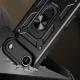 Hybrid Armor Camshield iPhone 17 Air Case with Stand and Camera Cover, Black