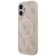 Guess 4G Ring Classic Logo MagSafe dėklas iPhone 17, rožinis