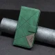 Geometrinės tekstūros atverčiamasis dėklas „Apple iPhone 14 Pro“ telefonui, žalias