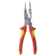 KNIPEX 13 96 200 elektros instaliacijos replės, 200 mm, raudonos/geltonos