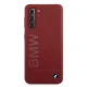 BMW dėklas Samsung Galaxy S21+ Silicone Signature Logo, raudonas