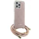 Guess iPhone 15 Pro Case HC Crossbody Cord 4G Print, Pink