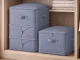 70L Compression Storage Bag Organizer for Clothes and Bedding, Grey