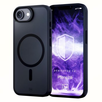 Apsauginis dėklas 3mk Smoke MagCase skirtas Apple iPhone SE4 / 16E, Matte Black