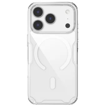 Nillkin Nature Pro Magnetic dėklas iPhone 17 Pro / 18 Pro, skaidrus
