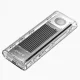 Orico TCM2-G20 M.2 NVMe SSD išorinis dėklas USB-C 3.2 20Gbps, sidabrinis/skaidrus