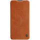 Atverčiamasis dėklas Nillkin Qin skirtas Xiaomi Redmi Note 9T 5G, rudas