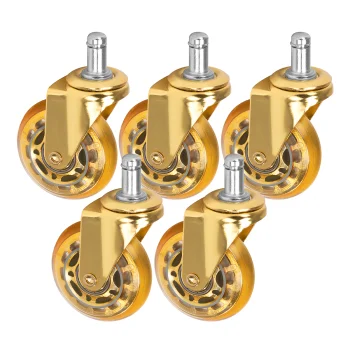 Activeshop Roll Speed Stool Wheels Set (5 pcs), Gold