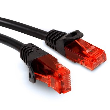 Maclean MCTV-741 Cat6 UTP tinklo laidas, 20 m, juodas