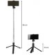 Izoxis 23518 2-in-1 Selfie Stick Tripod with Bluetooth Remote, Black