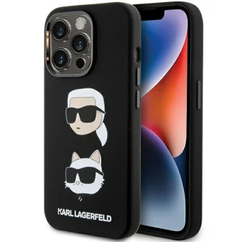 Karl Lagerfeld dėklas iPhone 15 Pro Max telefonui, juodas