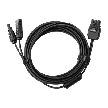 EcoFlow DC013 saulės modulių prijungimo kabelis, 5 m, juodas