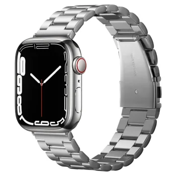 Spigen Modern Fit dirželis, skirtas Apple Watch (42/44/45/49 mm), sidabrinis