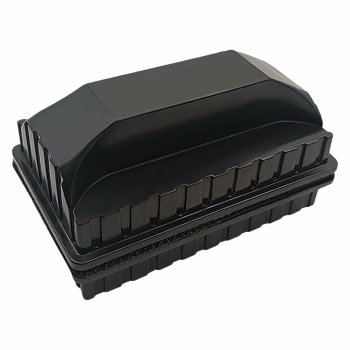 Magnetic Aquarium Glass Cleaner, 11x5.5x20 cm, Black