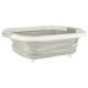 Collapsible Silicone Bowl / Cutting Board / Sink 4in1 5.5L, White/Grey