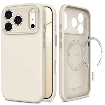 Tech-Protect Uniq MagSafe CC dėklas Apple iPhone 18 Pro / 17 Pro, titano spalvos