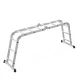ModernHome 4x3 daugiafunkcis aliumininis sulankstomas laiptas, 150 kg