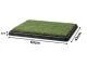 Puppy Training Toilet with Artificial Grass, 3 Layers, 63x43 cm