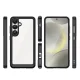 Dėklas Samsung Galaxy S25 Edge Outer Space Case su lanksčiu rėmeliu, juodas