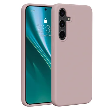 Etteri Silicone Case dėklas Samsung Galaxy S24 Plus, šviesiai rožinis