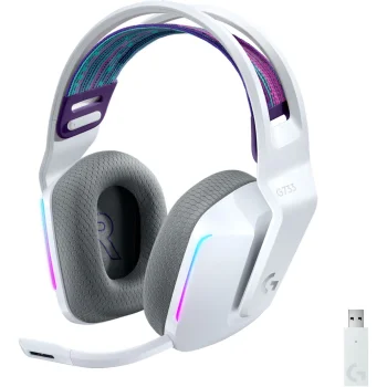 Belaidės žaidimų ausinės Logitech G733 Lightspeed, baltos