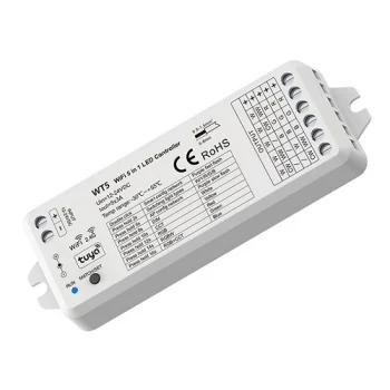 Išmanusis LED valdiklis WT5 5-in-1 Tuya Wi-Fi RGB+CCT 12-24V