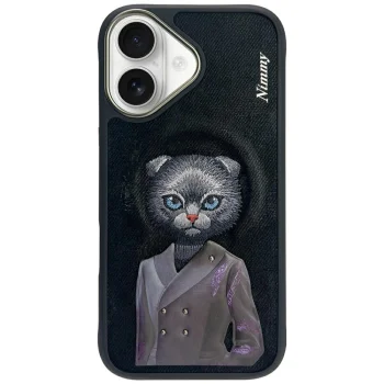 Nimmy Cute Pet MagSafe dėklas telefonui iPhone 16, juodas