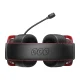 Belaidės žaidimų ausinės QCY Heroad VT200 Tri-Mode, juoda/raudona