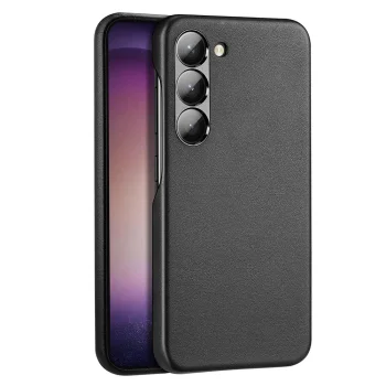 Dux Ducis Grit Case for Samsung Galaxy S23+, Eco-Leather, Black