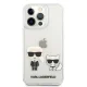 Karl Lagerfeld Karl & Choupette dėklas, skirtas iPhone 13 Pro Max, skaidrus
