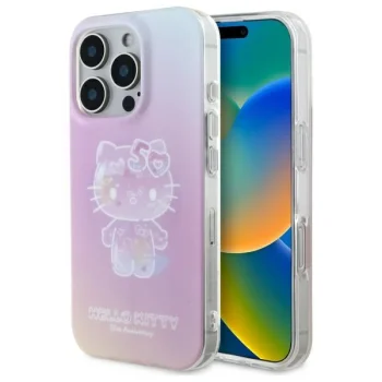 Hello Kitty dėklas iPhone 16 Pro su MagSafe, rožinis