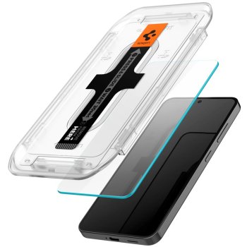 Spigen Samsung Galaxy S24 / S25 Tempered Glass GLAS.TR EZ FIT 2-Pack, Transparent