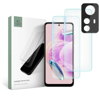 Apsauginių stiklų rinkinys Tech-Protect Supreme Xiaomi Redmi Note 12S